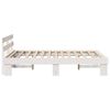 vidaXL Krevetna konstrukcija Bijelo 160 x 200 cm Čvrsto borovo drvo