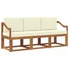 vidaXL Set vanjskih sofa 3 kom. Prirodna i krem