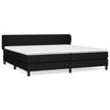 vidaXL Krevet s oprugama i madracem crni 200x200 cm od tkanine