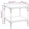 vidaXL Stolić za kavu smeđa boja hrasta 50x50x40 cm konstruirano drvo