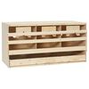 vidaXL Gnijezdo za nesilice s 3 odjeljka 72x33x38 cm masivna borovina