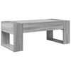 vidaXL Kava Stol Siva Sonoma 110 x 50 x 41 cm Konstruirano drvo
