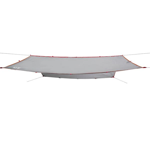 vidaXL Cerada za kampiranje sivo-narančasti 400 x 294 cm vodootporna