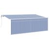 vidaXL Povlačivi tende Plava 350 x 200 cm tkanina