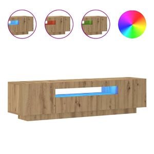 vidaXL TV ormarić LED boja hrasta 160x35x40 cm konstruirano drvo