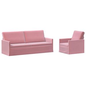 vidaXL Set sofe 2 pcs Ružičasta Bar&scaron;un
