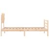 vidaXL Okvir kreveta s uzglavljem 90 x 200 cm od masivnog drva
