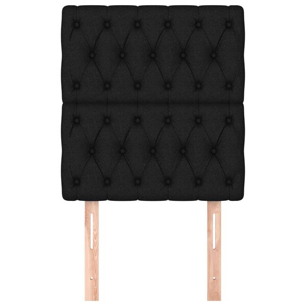 vidaXL Uzglavlja 2 kom crna 80x7x78/88 cm od tkanine