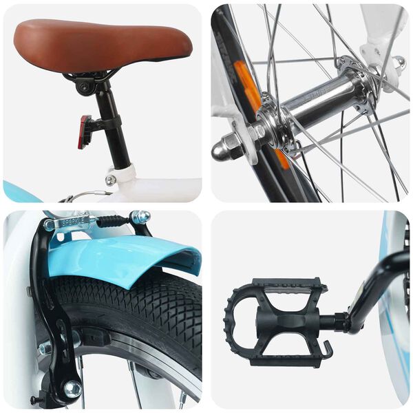 vidaXL Dječji Bicikl 18 Inča za djecu od 5 do 7 godina Svijetloplava