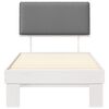 vidaXL Krevetni okvir s tapiciranim uzglavljem Svijetlo siva