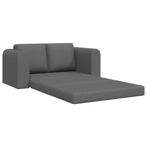 vidaXL Krevet na razvlačenje Tamno siva 148 x 71 x 83 cm tkanina