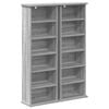 vidaXL CD ormar 2 kom. Siva Sonoma 60 x 17 x 92 cm Konstruirano drvo