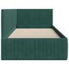 vidaXL Kutni okvir kreveta Tamnozelena 90 cm x 200 cm Baršun