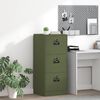 vidaXL Kabinet za datoteke Maslinasto zelena 45,5 x 42 x 106,5 cm