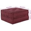 vidaXL Modularni kauč 2 pcs Bordo 140 x 70 x 36 cm tkanina
