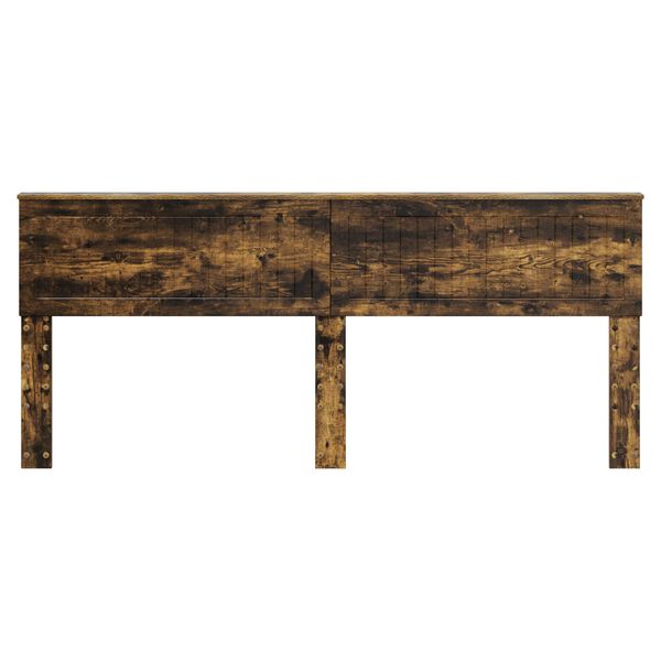 vidaXL Uzglavlje Dimljeni hrast 200 cm Konstruirano drvo