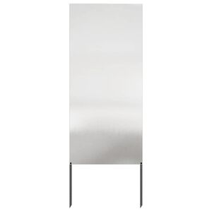 vidaXL Privatnost u vrtu Srebrno 50 x 140 cm Nehrđajući čelik