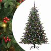 vidaXL Umjetno božićno drvce Zelena 180 cm PVC i Metal i Plastika