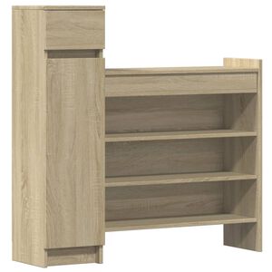 vidaXL Ormarić za cipele boja hrasta 100,5x28x100 cm konstruirano drvo
