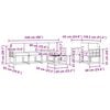 vidaXL Set vanjskih sofa s jastukom 7 pcs Prirodna i svijetlo siva