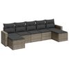 vidaXL 7-dijelni set vrtnih sofa sivi od poliratana