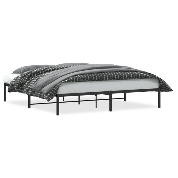 vidaXL Metalni okvir za krevet crni 183x213 cm