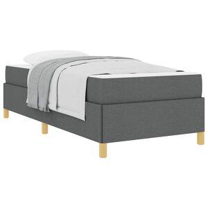 vidaXL Krevetna konstrukcija Tamno siva 80 x 200 cm tkanina