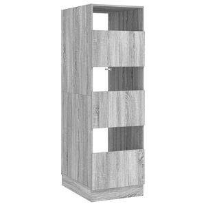vidaXL Ormar za pranje rublja s pohranom Siva Sonoma 50 x 68 x 162 cm