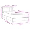 vidaXL Box spring krevet s madracem tamnosivi 90x220 cm bar&scaron;unasti