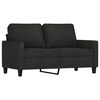 vidaXL 4-dijelni set sofa s jastucima crni od tkanine