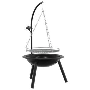vidaXL Ogmjelo s prilagodljivom re&scaron;etkom za ro&scaron;tilj ⌀55,5 x 107,5 cm