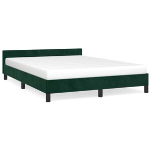 vidaXL Okvir za krevet bez madraca tamnozeleni 140x200 cm bar&scaron;unasti