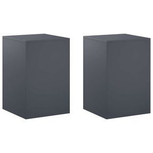 vidaXL Stalak za biljke 2 pcs Antracit 40 x 40 x 60 cm Pocinčani čelik
