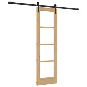 vidaXL Klizna vrata ORKDAL Prirodna 61 x 198,5 cm