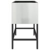vidaXL Povišeni Vrtni Planter Srebrno 60 x 26 x 45 cm Cinkani čelik