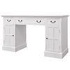 vidaXL Stol s Duplim Postoljem 140x48x80 cm bijeli