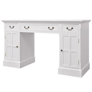 vidaXL Stol s Duplim Postoljem 140x48x80 cm bijeli