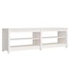 vidaXL Klupa za cipele bijela 160 x 36,5 x 50 cm od masivne borovine