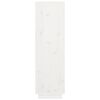 vidaXL Visoka komoda bijela 38x35x117 cm od masivne borovine