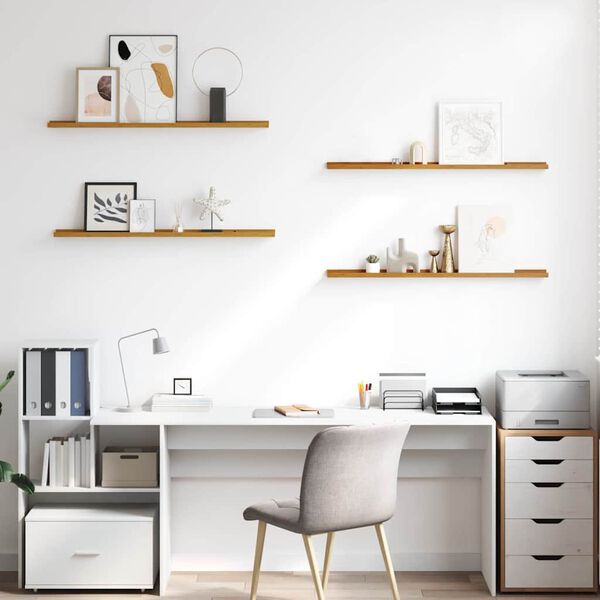 vidaXL Polica na zidu Zidne 4 pcs Bež 100 x 9 x 3 cm Konstruirano drvo