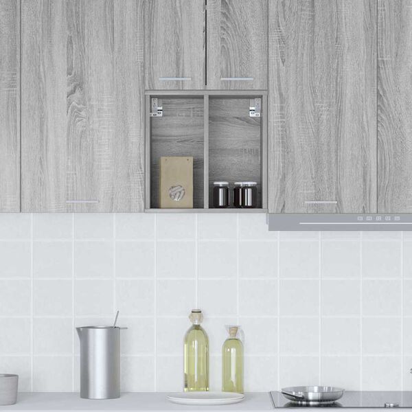 vidaXL Viseći ormarić Siva Sonoma 40 x 29,5 x 40 cm Konstruirano drvo