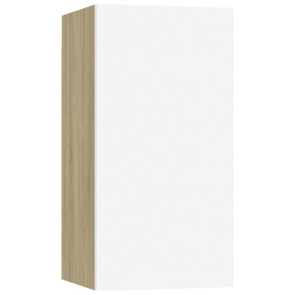 vidaXL TV ormarići 4 kom bijeli/hrasta 30,5x30x60 cm konstruirano drvo