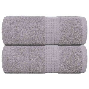 vidaXL Ručnici za pranje FROGN 2 kom. sive 30x30 cm 360 g/m&sup2;