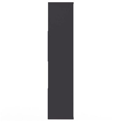 vidaXL Sobna pregrada / ormarić za knjige sivi 110x24x110 cm iverica