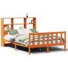 vidaXL Krevet s regalom za knjige bez madraca 120 x 190 cm od borovine