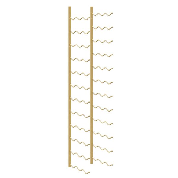 vidaXL Zidni stalak za vino za 36 boca zlatni željezni