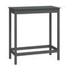 vidaXL Barski stol sivi 100 x 50 x 110 cm od masivne borovine