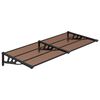 vidaXL Nadstre&scaron;nica za vrata crna 199x90 cm polikarbonatna