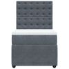 vidaXL Box spring krevet s madracem tamnosivi 80 x 200 cm baršunasti