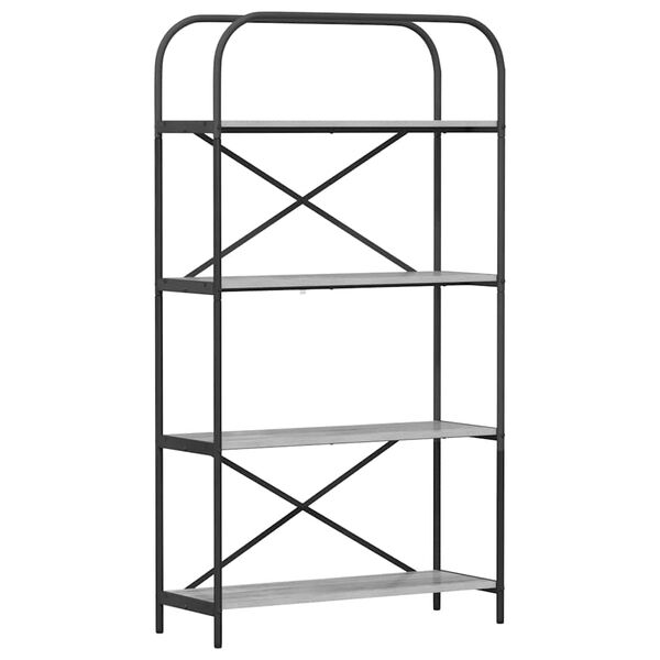 vidaXL Polica Siva Sonoma 80 x 30 x 146 cm Konstruirano drvo